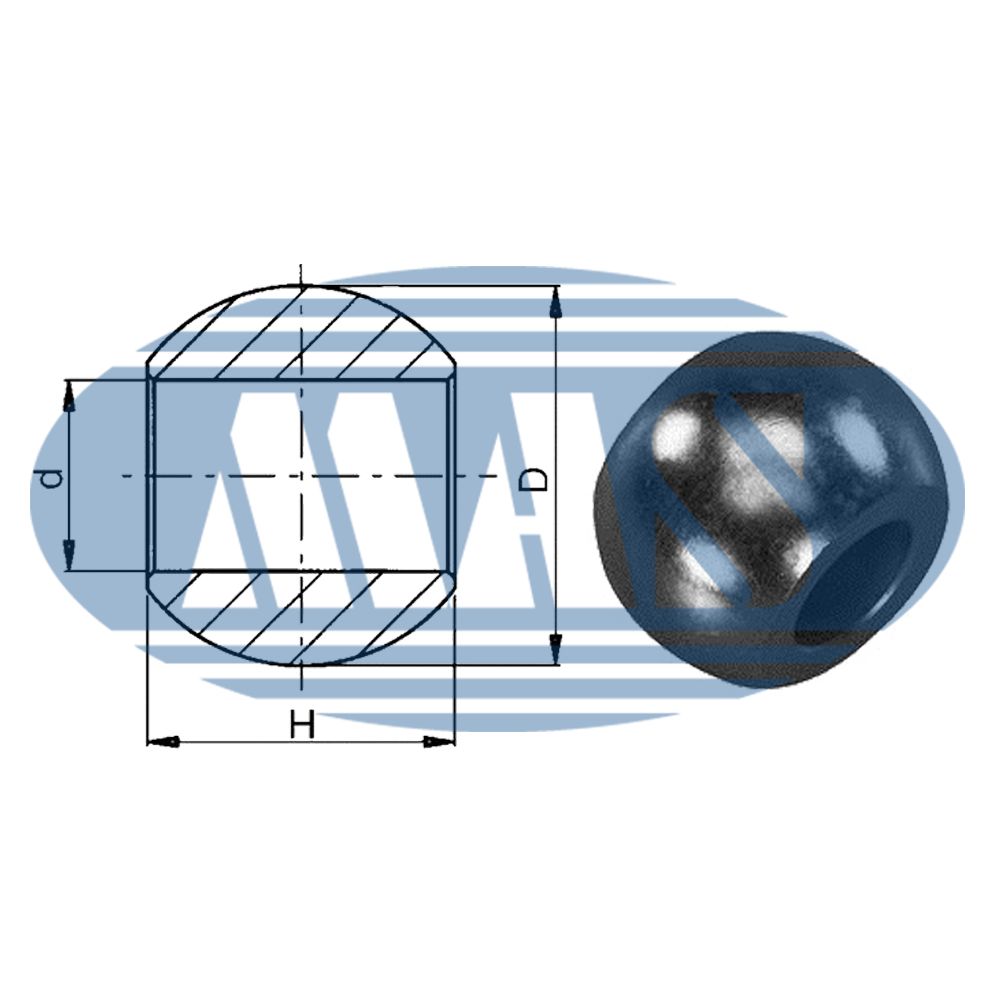 Kugla 44x35 fi22